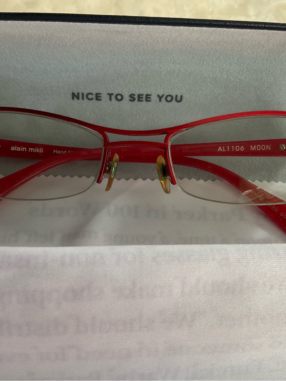 Alain Mikli Handmade in France Cherry Red Frames